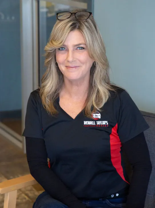 Stacey Cake of Wendell Taylor's Garage